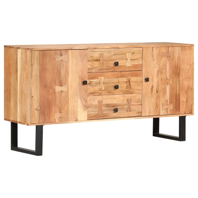 vidaXL Sideboard 150x40x75 cm Solid Acacia Wood