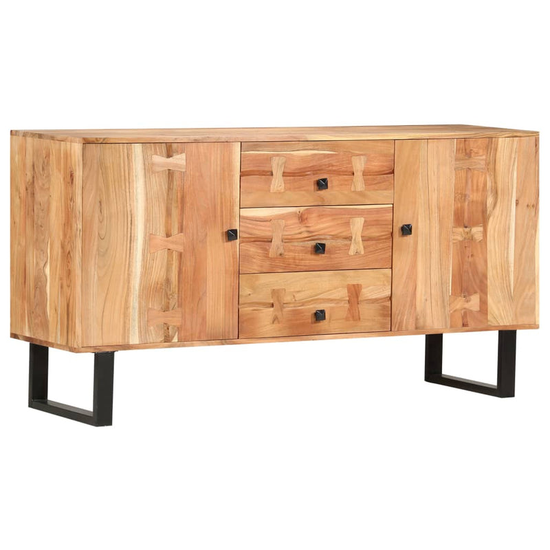 vidaXL Sideboard 150x40x75 cm Solid Acacia Wood