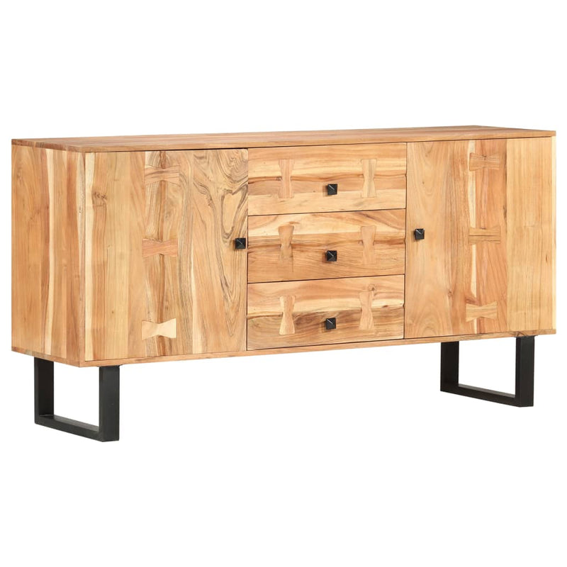vidaXL Sideboard 150x40x75 cm Solid Acacia Wood