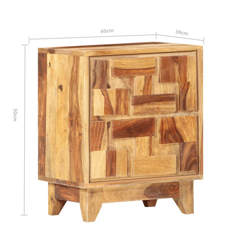 vidaXL Bedside Cabinet 40x30x50 cm Solid Wood