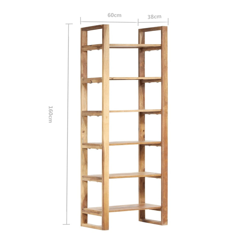 vidaXL Bookshelf 60x38x160 cm Solid Sheesham Wood