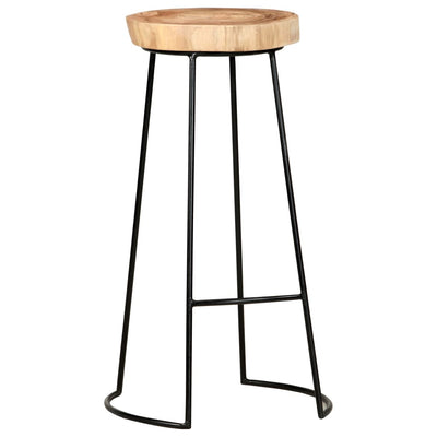 vidaXL Bar Stools 2 pcs Solid Acacia Wood