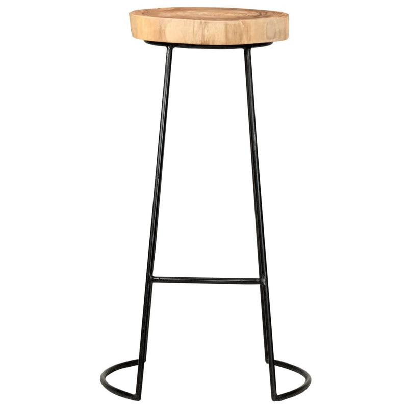 vidaXL Bar Stools 2 pcs Solid Acacia Wood