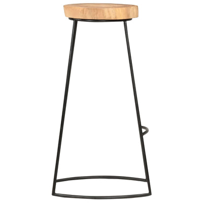 vidaXL Bar Stools 2 pcs Solid Acacia Wood