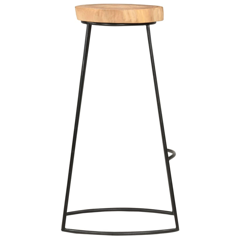 vidaXL Bar Stools 2 pcs Solid Acacia Wood