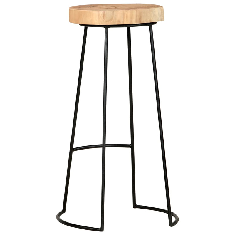 vidaXL Bar Stools 2 pcs Solid Acacia Wood