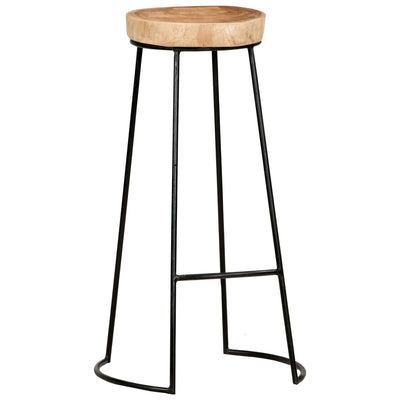 vidaXL Bar Stools 2 pcs Solid Acacia Wood