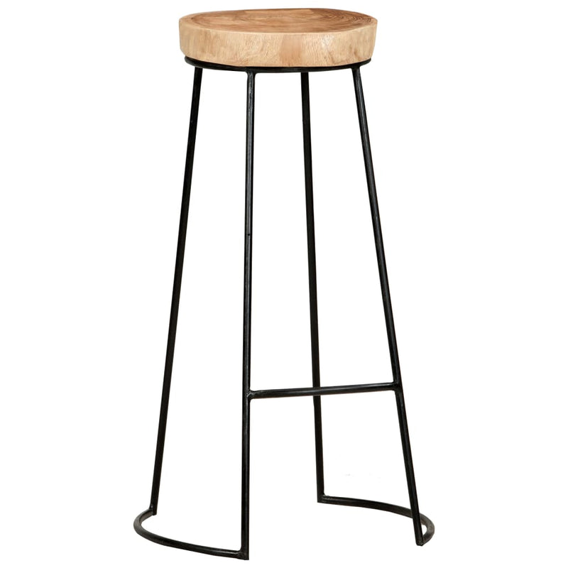 vidaXL Bar Stools 2 pcs Solid Acacia Wood