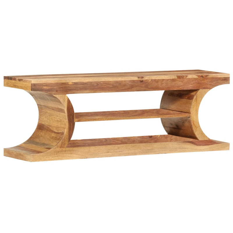 vidaXL TV Cabinet 118x30x40 cm Solid Sheesham Wood