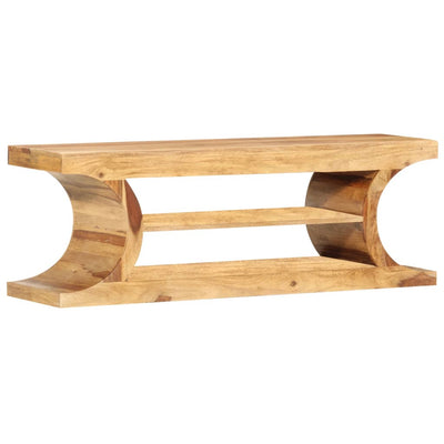 vidaXL TV Cabinet 118x30x40 cm Solid Sheesham Wood