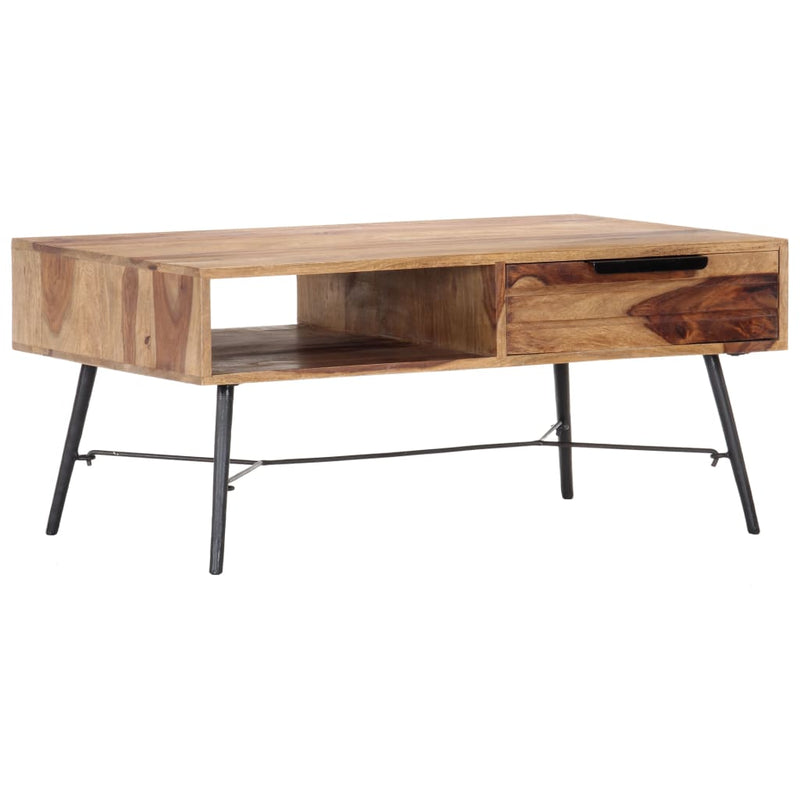 vidaXL Coffee Table 88x55x40 cm Solid Sheesham Wood