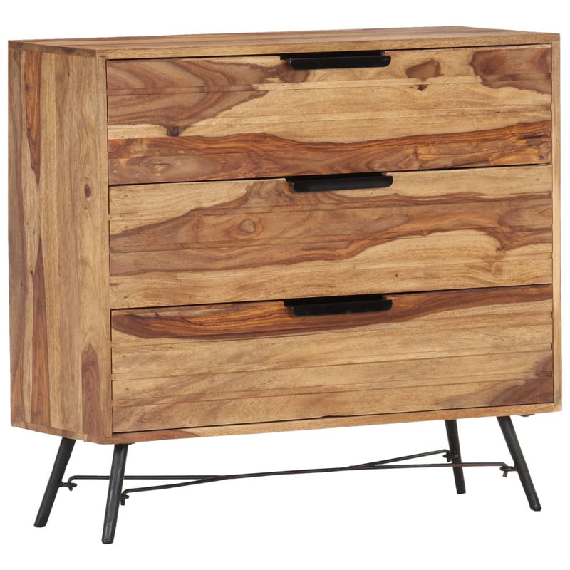 vidaXL Sideboard 80x30x75 cm Solid Sheesham Wood