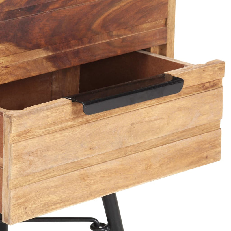 vidaXL Bedside Cabinet 40x30x50 cm Solid Sheesham Wood