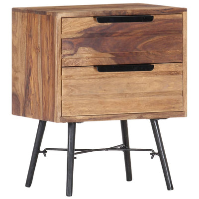 vidaXL Bedside Cabinet 40x30x50 cm Solid Sheesham Wood