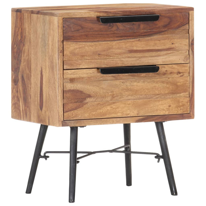 vidaXL Bedside Cabinet 40x30x50 cm Solid Sheesham Wood
