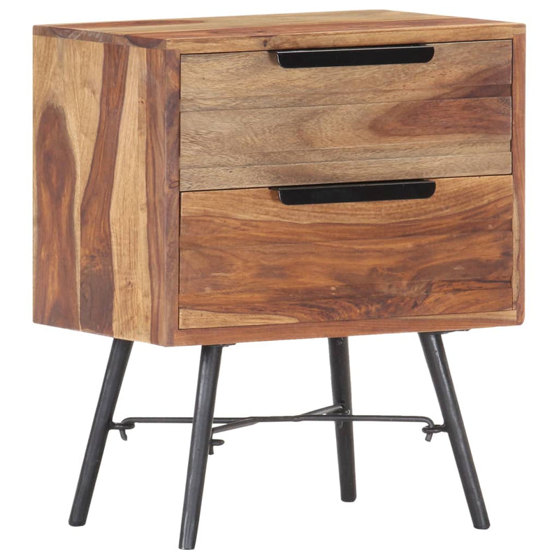 vidaXL Bedside Cabinet 40x30x50 cm Solid Sheesham Wood
