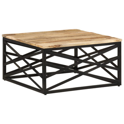 vidaXL Coffee Table 68x68x35 cm Solid Mango Wood