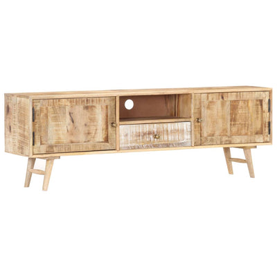 vidaXL TV Cabinet 88x30x50 cm Solid Mango Wood