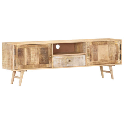 vidaXL TV Cabinet 88x30x50 cm Solid Mango Wood