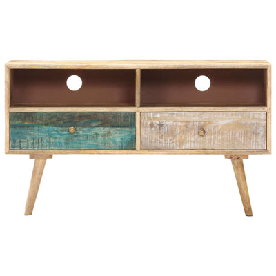 vidaXL TV Cabinet 88x30x50 cm Solid Mango Wood