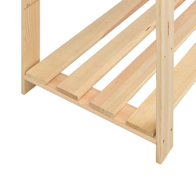 vidaXL 5-Tier Storage Racks 10 pcs 170x38x170 cm Solid Wood Pine 500 kg