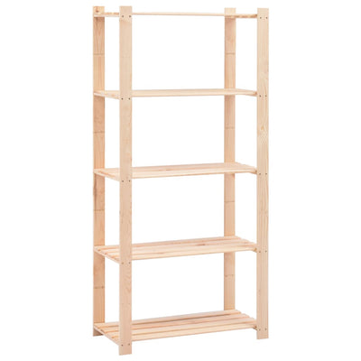 vidaXL 3-Tier Storage Racks 3 pcs 80x38x90 cm Solid Wood Pine 150 kg