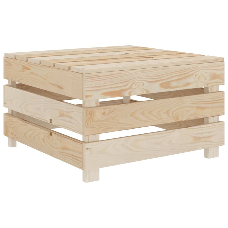 vidaXL 2 Piece Garden Pallet Lounge Set Wood