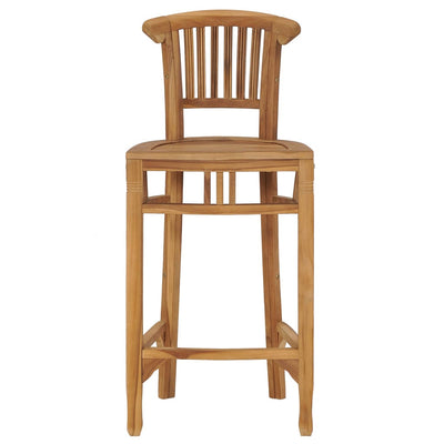 vidaXL Bar Stool Solid Teak Wood