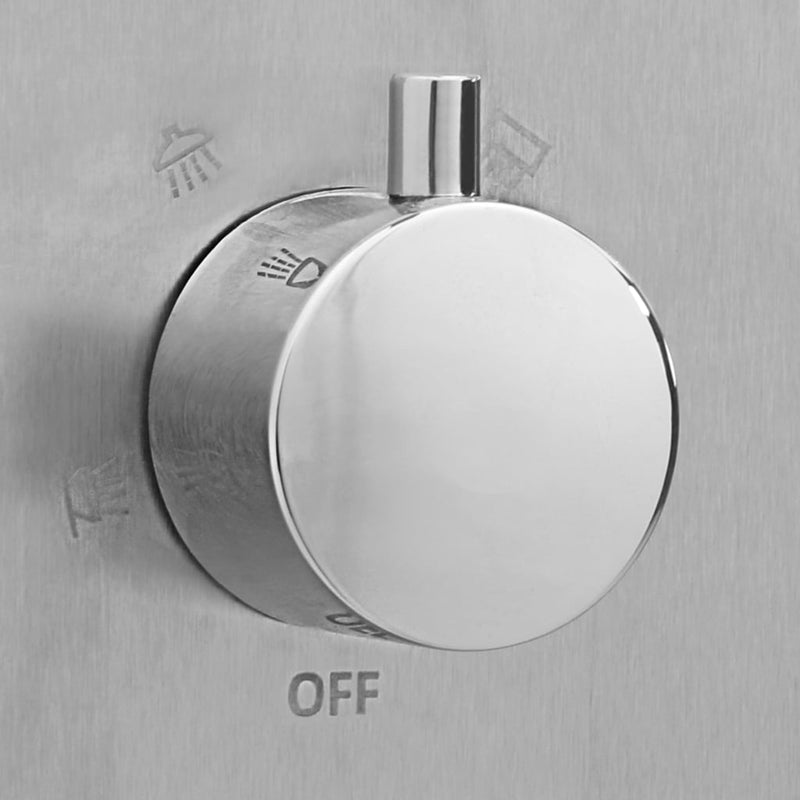 vidaXL Outdoor Shower with Tray WPC Stainless Steel