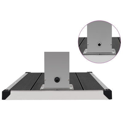 vidaXL Outdoor Shower with Tray WPC Stainless Steel