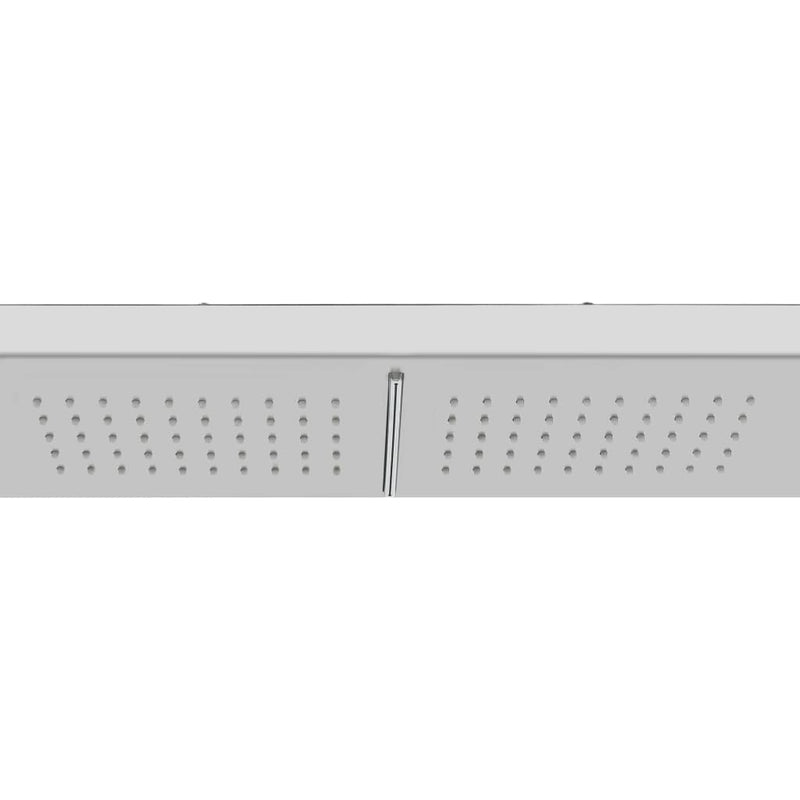 vidaXL Outdoor Shower with Tray WPC Stainless Steel