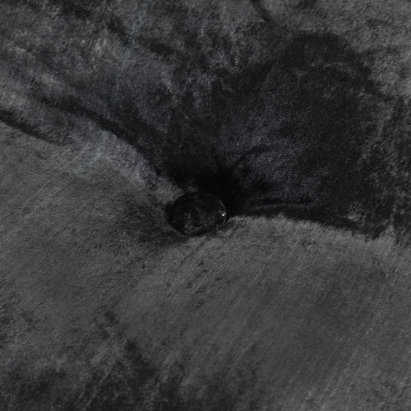 vidaXL Round Pouffe Velvet 40x20 cm Anthracite