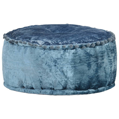 vidaXL Round Pouffe Velvet 40x20 cm Anthracite
