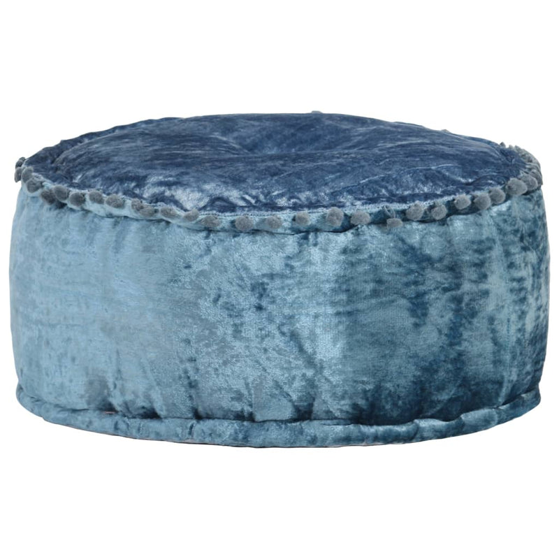 vidaXL Round Pouffe Velvet 40x20 cm Anthracite