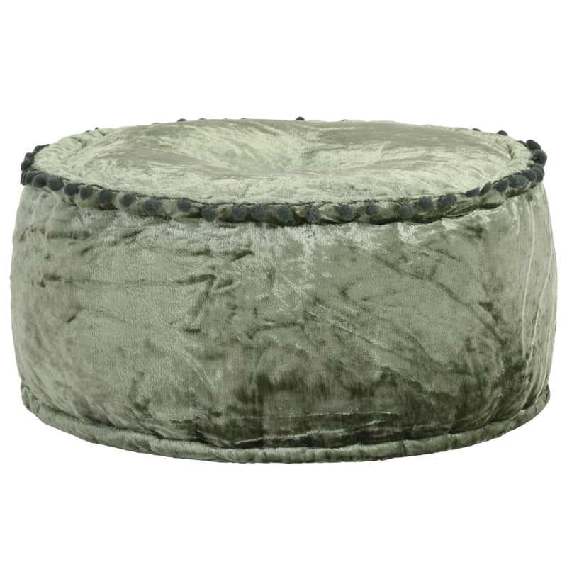 vidaXL Round Pouffe Velvet 40x20 cm Anthracite