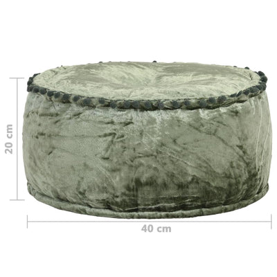 vidaXL Round Pouffe Velvet 40x20 cm Anthracite