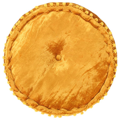 vidaXL Round Pouffe Velvet 40x20 cm Anthracite