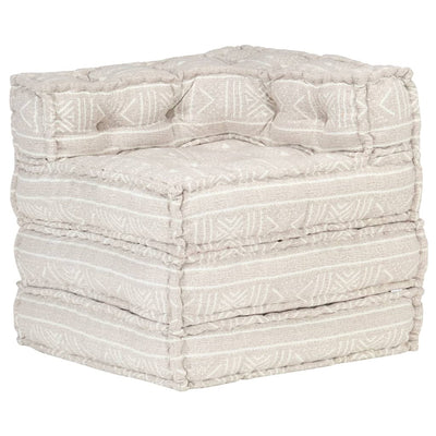 vidaXL Modular Pouffe Indigo Fabric