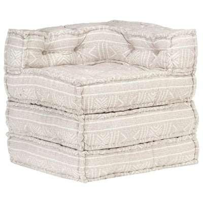 vidaXL Modular Pouffe Indigo Fabric