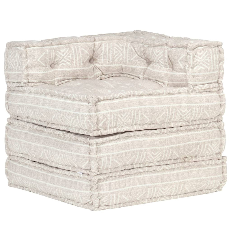 vidaXL Modular Pouffe Indigo Fabric