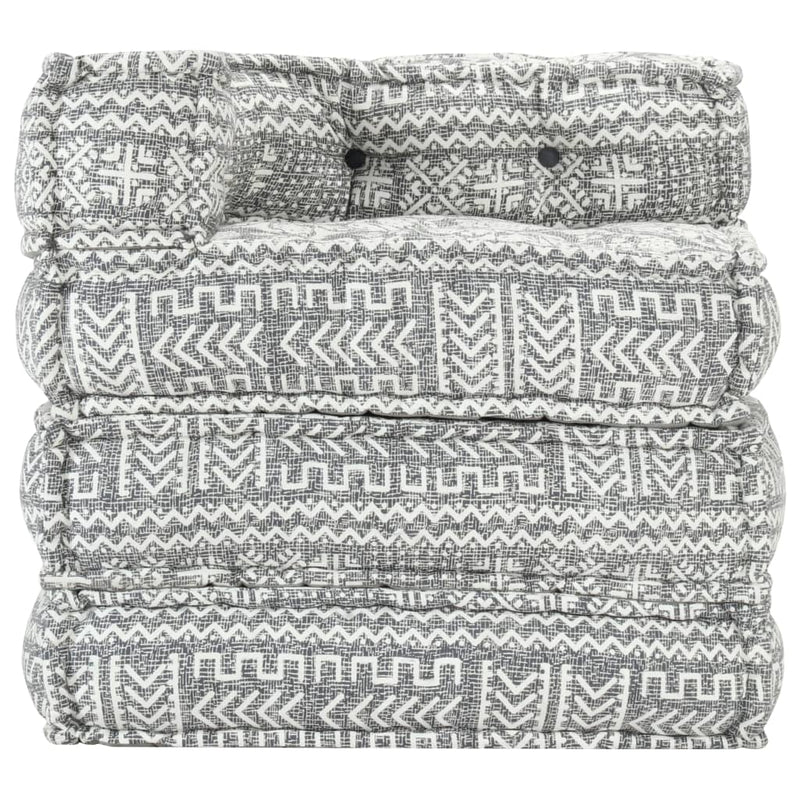 vidaXL Modular Pouffe Indigo Fabric