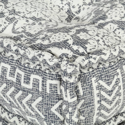 vidaXL Modular Pouffe Indigo Fabric