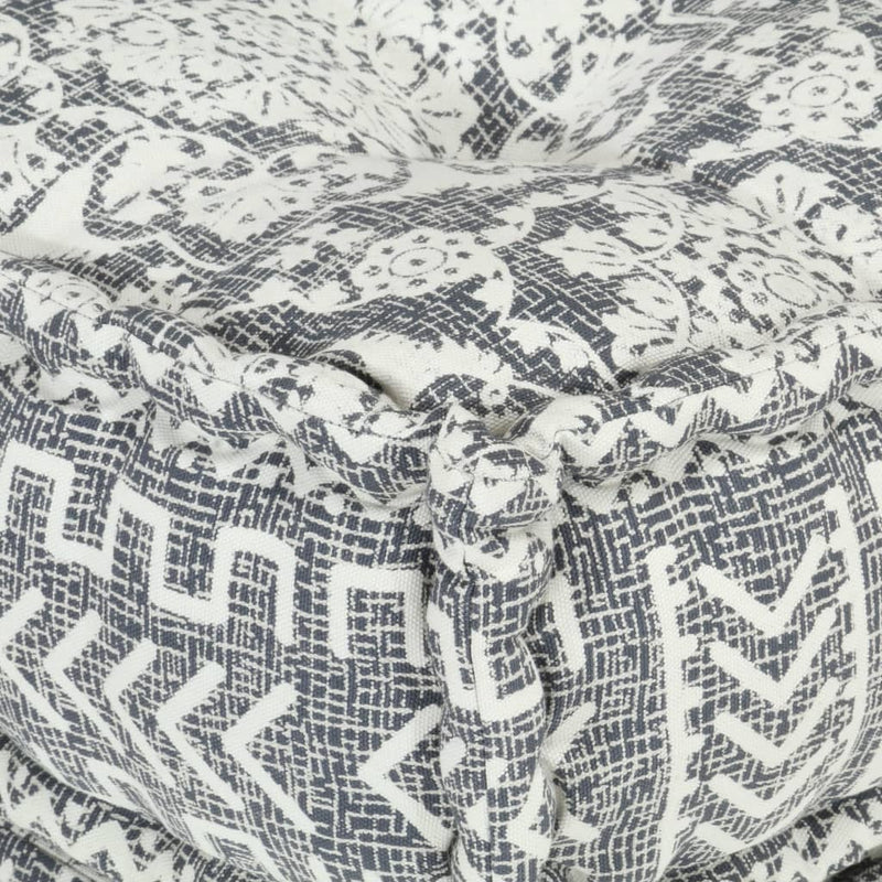 vidaXL Modular Pouffe Indigo Fabric