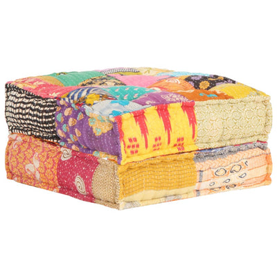 vidaXL Pouffe 60x70x36 cm Patchwork Fabric