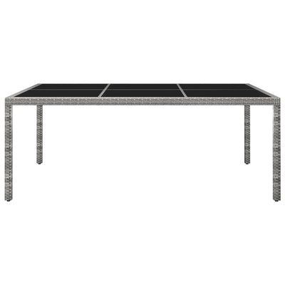 vidaXL Outdoor Dining Table Black 200x150x74 cm Poly Rattan