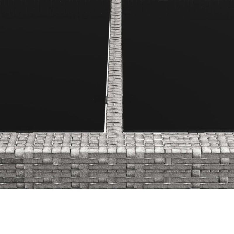 vidaXL Outdoor Dining Table Black 200x150x74 cm Poly Rattan