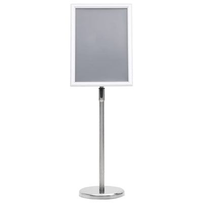 vidaXL A3 Pedestal Poster Stand Silver Aluminium Alloy