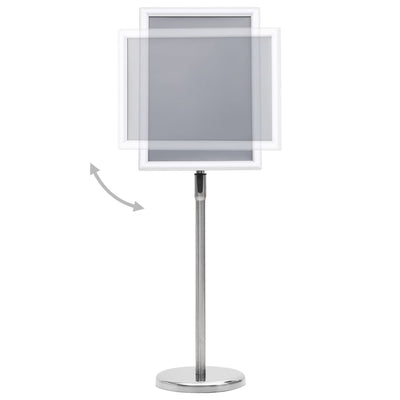 vidaXL A3 Pedestal Poster Stand Silver Aluminium Alloy