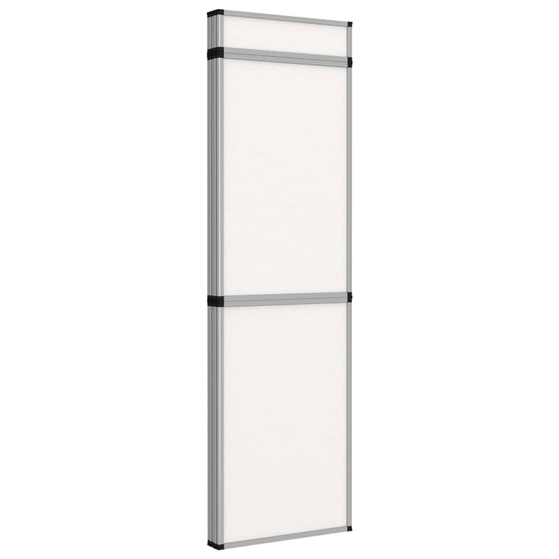 vidaXL 15-Panel Folding Exhibition Display Wall 302x200 cm White