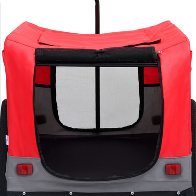 vidaXL 2-in-1 Pet Bike Trailer and Jogging Stroller Blue and Grey